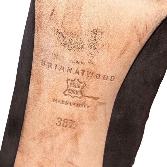 Brian Atwood Platform Pumps Suede Heels Stiletto - Picture 9 of 9